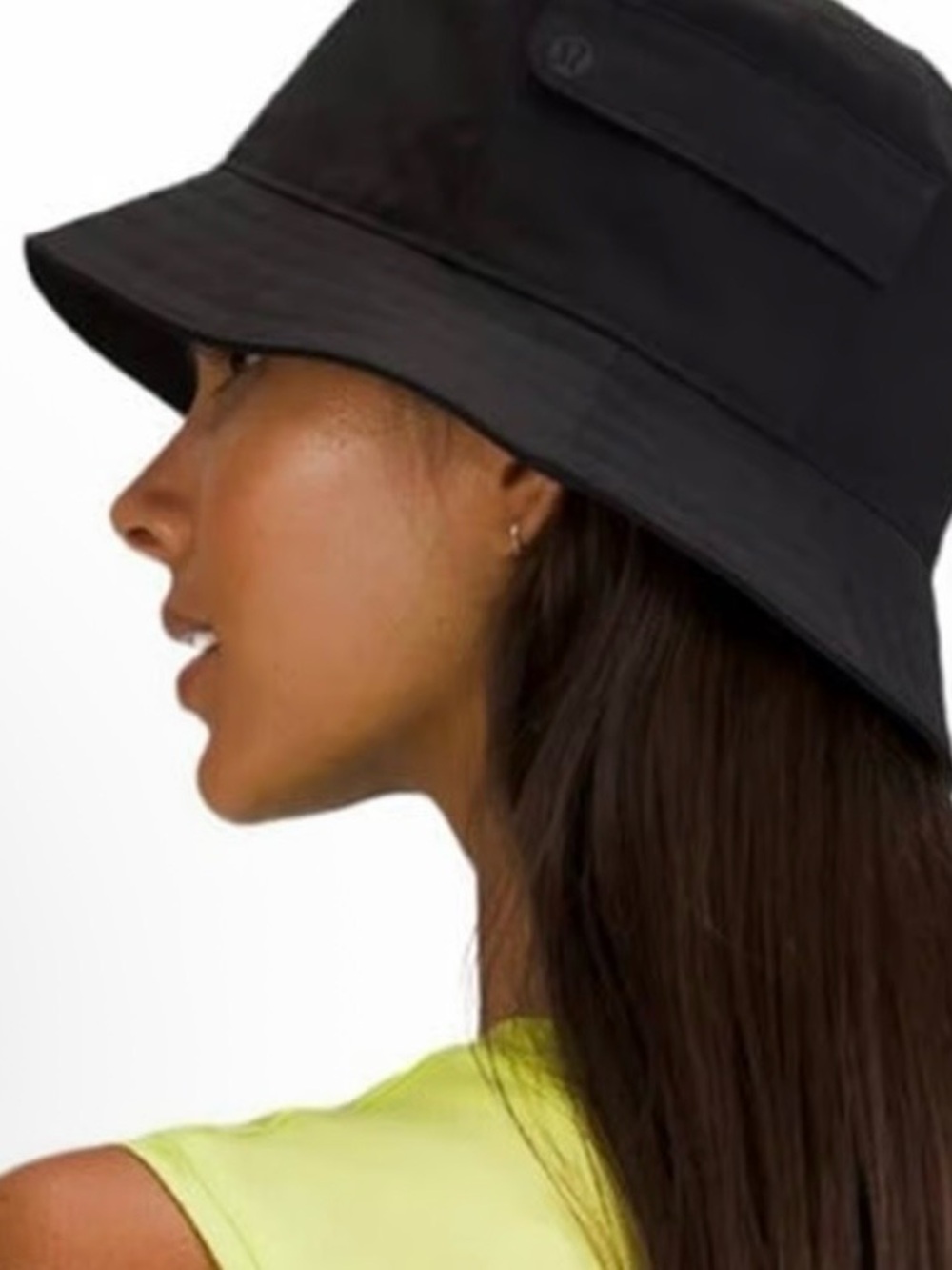 lululemon athletica Black Women's Bucket Hat with Logo Patch